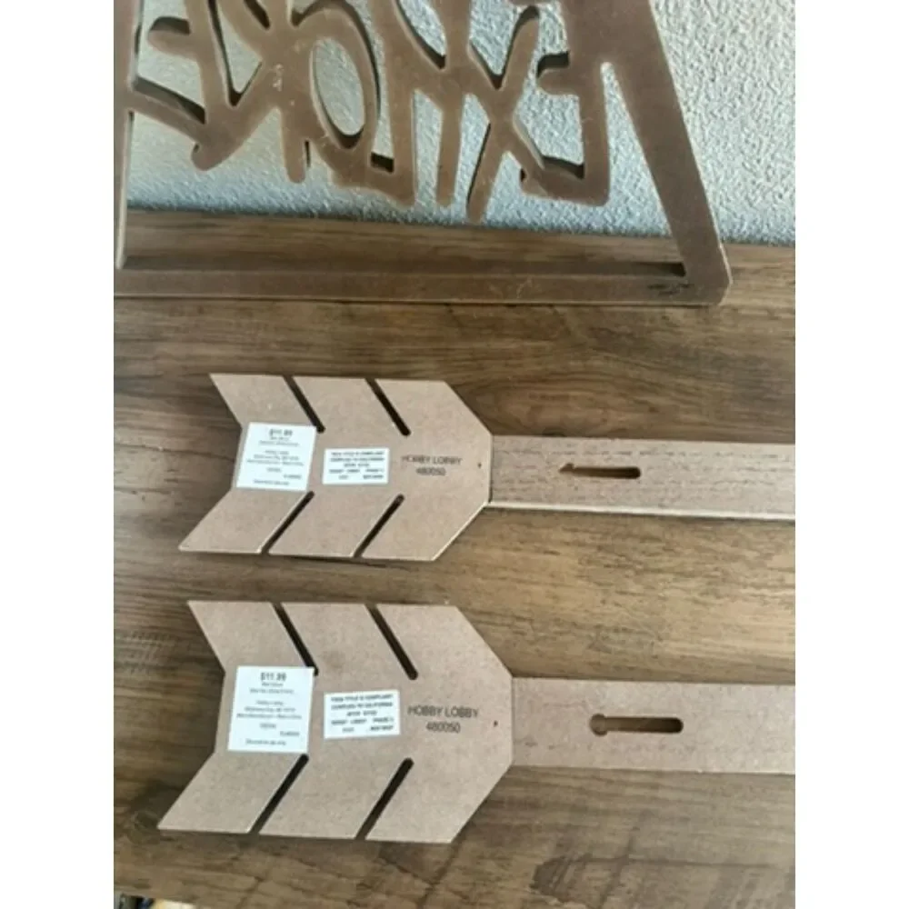 NEW Hobby Lobby Forest Decor - Triangle Explorer Sign & Arrows
